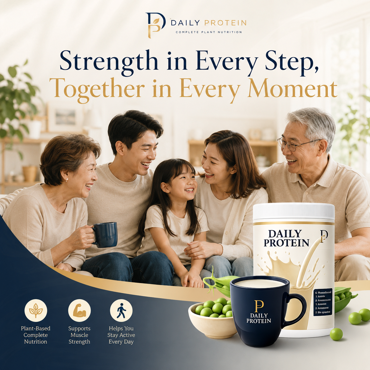 三代同堂家庭与 Daily Protein 产品